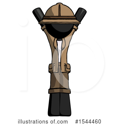 Royalty-Free (RF) Black Design Mascot Clipart Illustration by Leo Blanchette - Stock Sample #1544460