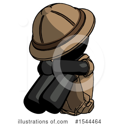 Royalty-Free (RF) Black Design Mascot Clipart Illustration by Leo Blanchette - Stock Sample #1544464