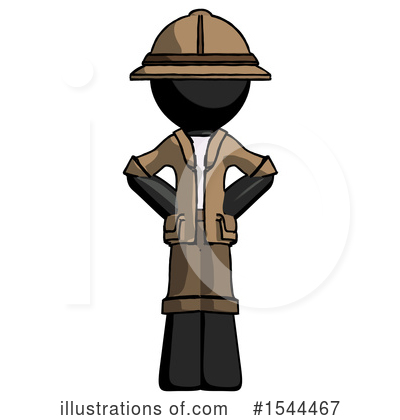 Royalty-Free (RF) Black Design Mascot Clipart Illustration by Leo Blanchette - Stock Sample #1544467