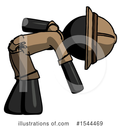 Royalty-Free (RF) Black Design Mascot Clipart Illustration by Leo Blanchette - Stock Sample #1544469