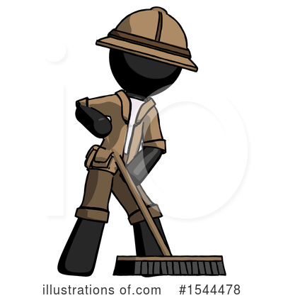 Royalty-Free (RF) Black Design Mascot Clipart Illustration by Leo Blanchette - Stock Sample #1544478