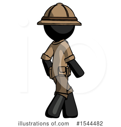 Royalty-Free (RF) Black Design Mascot Clipart Illustration by Leo Blanchette - Stock Sample #1544482