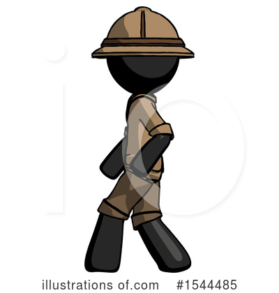 Royalty-Free (RF) Black Design Mascot Clipart Illustration by Leo Blanchette - Stock Sample #1544485