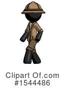 Black Design Mascot Clipart #1544486 by Leo Blanchette