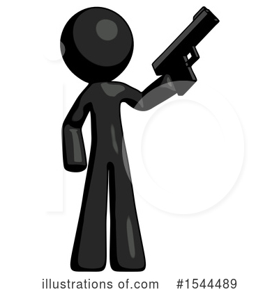 Royalty-Free (RF) Black Design Mascot Clipart Illustration by Leo Blanchette - Stock Sample #1544489