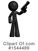 Black Design Mascot Clipart #1544489 by Leo Blanchette