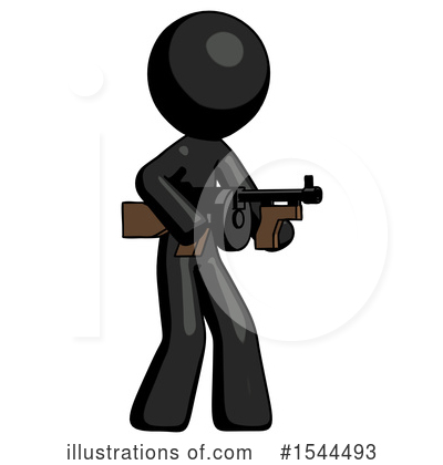 Royalty-Free (RF) Black Design Mascot Clipart Illustration by Leo Blanchette - Stock Sample #1544493