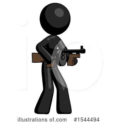 Royalty-Free (RF) Black Design Mascot Clipart Illustration by Leo Blanchette - Stock Sample #1544494