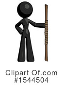 Black Design Mascot Clipart #1544504 by Leo Blanchette