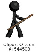 Black Design Mascot Clipart #1544508 by Leo Blanchette