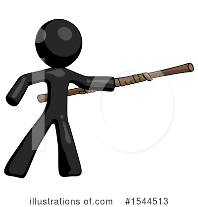 Royalty-Free (RF) Black Design Mascot Clipart Illustration by Leo Blanchette - Stock Sample #1544513
