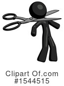 Black Design Mascot Clipart #1544515 by Leo Blanchette