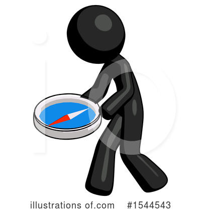Royalty-Free (RF) Black Design Mascot Clipart Illustration by Leo Blanchette - Stock Sample #1544543