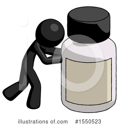 Royalty-Free (RF) Black Design Mascot Clipart Illustration by Leo Blanchette - Stock Sample #1550523