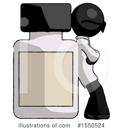 Royalty-Free (RF) Black Design Mascot Clipart Illustration by Leo Blanchette - Stock Sample #1550524