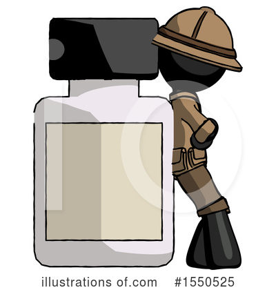 Royalty-Free (RF) Black Design Mascot Clipart Illustration by Leo Blanchette - Stock Sample #1550525