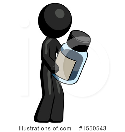 Royalty-Free (RF) Black Design Mascot Clipart Illustration by Leo Blanchette - Stock Sample #1550543