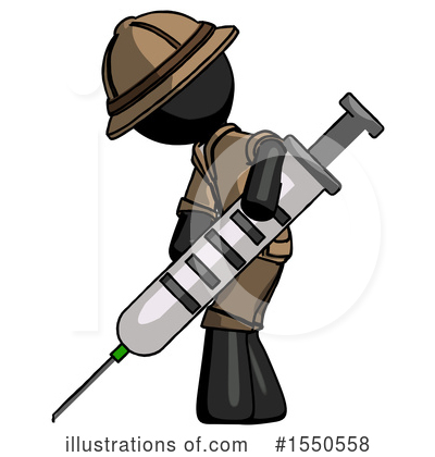 Royalty-Free (RF) Black Design Mascot Clipart Illustration by Leo Blanchette - Stock Sample #1550558