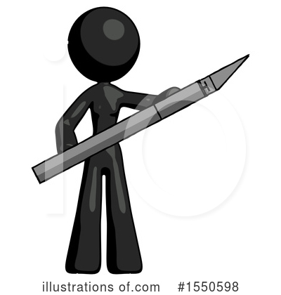 Royalty-Free (RF) Black Design Mascot Clipart Illustration by Leo Blanchette - Stock Sample #1550598