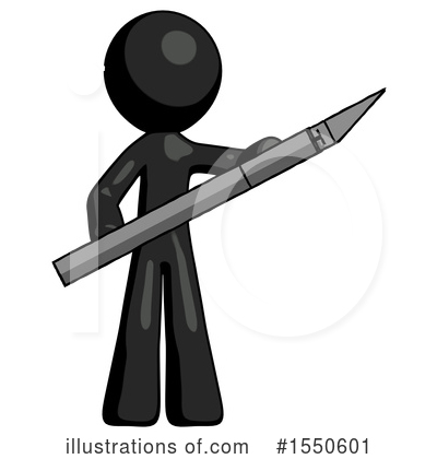 Royalty-Free (RF) Black Design Mascot Clipart Illustration by Leo Blanchette - Stock Sample #1550601