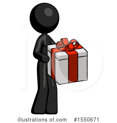Royalty-Free (RF) Black Design Mascot Clipart Illustration by Leo Blanchette - Stock Sample #1550671
