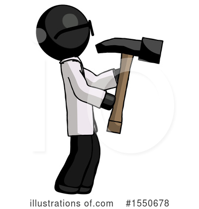 Royalty-Free (RF) Black Design Mascot Clipart Illustration by Leo Blanchette - Stock Sample #1550678