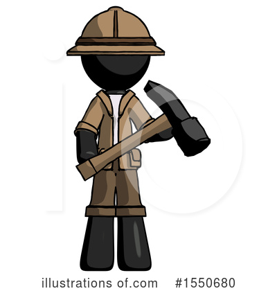 Royalty-Free (RF) Black Design Mascot Clipart Illustration by Leo Blanchette - Stock Sample #1550680