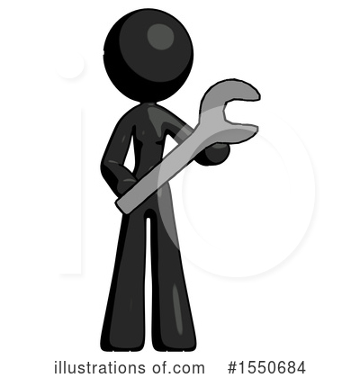 Royalty-Free (RF) Black Design Mascot Clipart Illustration by Leo Blanchette - Stock Sample #1550684