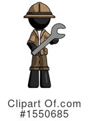 Black Design Mascot Clipart #1550685 by Leo Blanchette