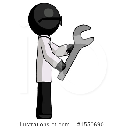 Royalty-Free (RF) Black Design Mascot Clipart Illustration by Leo Blanchette - Stock Sample #1550690