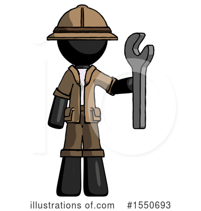 Royalty-Free (RF) Black Design Mascot Clipart Illustration by Leo Blanchette - Stock Sample #1550693