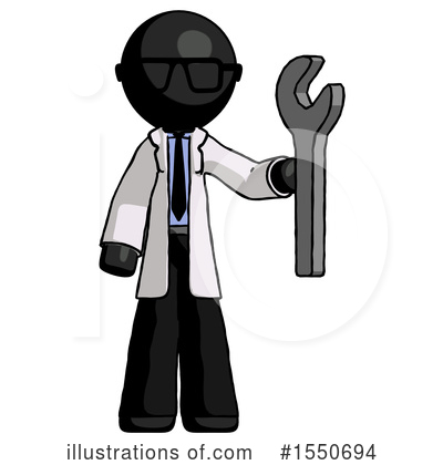 Royalty-Free (RF) Black Design Mascot Clipart Illustration by Leo Blanchette - Stock Sample #1550694