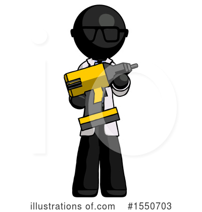 Royalty-Free (RF) Black Design Mascot Clipart Illustration by Leo Blanchette - Stock Sample #1550703