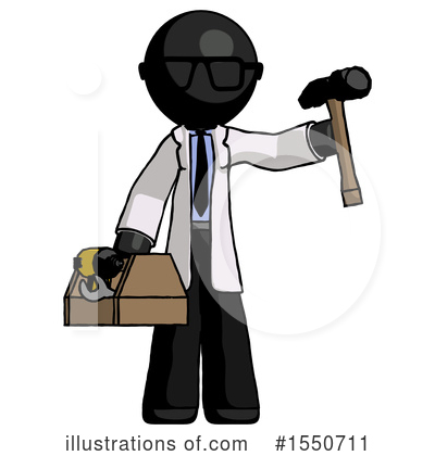 Royalty-Free (RF) Black Design Mascot Clipart Illustration by Leo Blanchette - Stock Sample #1550711