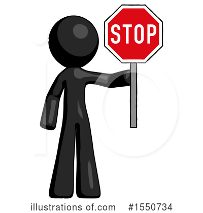 Royalty-Free (RF) Black Design Mascot Clipart Illustration by Leo Blanchette - Stock Sample #1550734