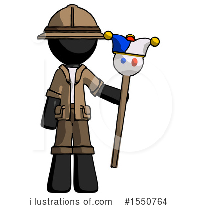 Royalty-Free (RF) Black Design Mascot Clipart Illustration by Leo Blanchette - Stock Sample #1550764