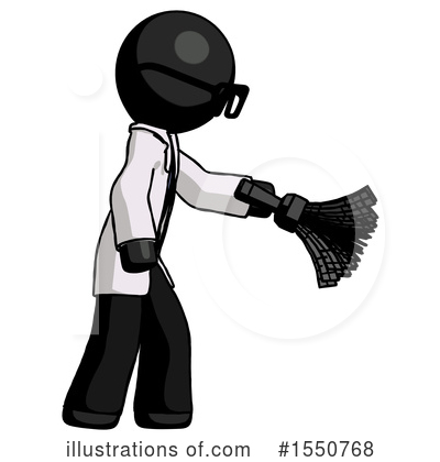 Royalty-Free (RF) Black Design Mascot Clipart Illustration by Leo Blanchette - Stock Sample #1550768