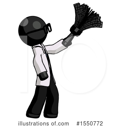 Royalty-Free (RF) Black Design Mascot Clipart Illustration by Leo Blanchette - Stock Sample #1550772