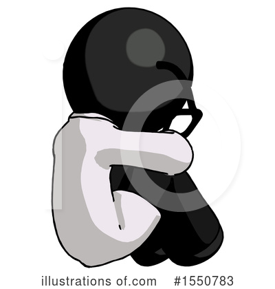 Royalty-Free (RF) Black Design Mascot Clipart Illustration by Leo Blanchette - Stock Sample #1550783