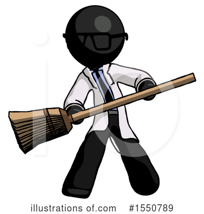 Royalty-Free (RF) Black Design Mascot Clipart Illustration by Leo Blanchette - Stock Sample #1550789