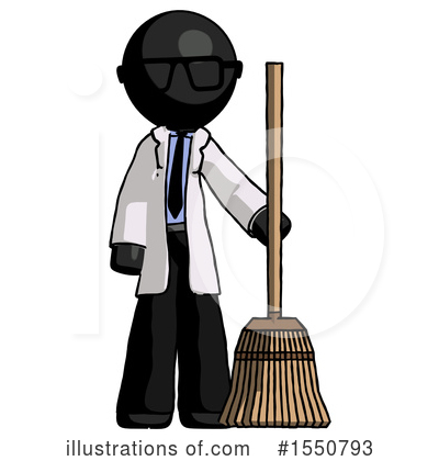 Royalty-Free (RF) Black Design Mascot Clipart Illustration by Leo Blanchette - Stock Sample #1550793