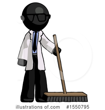 Royalty-Free (RF) Black Design Mascot Clipart Illustration by Leo Blanchette - Stock Sample #1550795