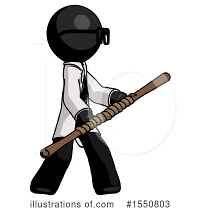 Royalty-Free (RF) Black Design Mascot Clipart Illustration by Leo Blanchette - Stock Sample #1550803