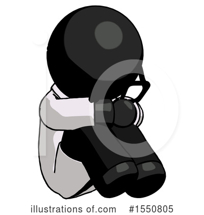 Royalty-Free (RF) Black Design Mascot Clipart Illustration by Leo Blanchette - Stock Sample #1550805