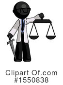 Black Design Mascot Clipart #1550838 by Leo Blanchette