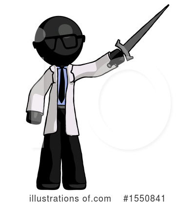 Royalty-Free (RF) Black Design Mascot Clipart Illustration by Leo Blanchette - Stock Sample #1550841