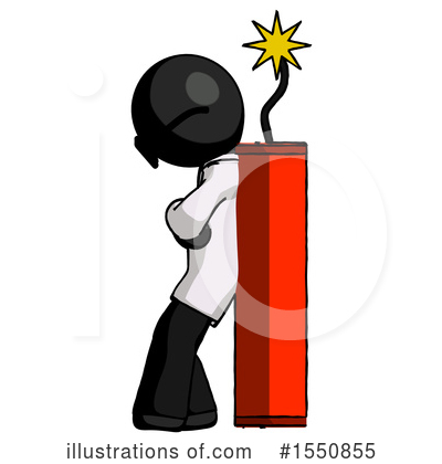 Royalty-Free (RF) Black Design Mascot Clipart Illustration by Leo Blanchette - Stock Sample #1550855