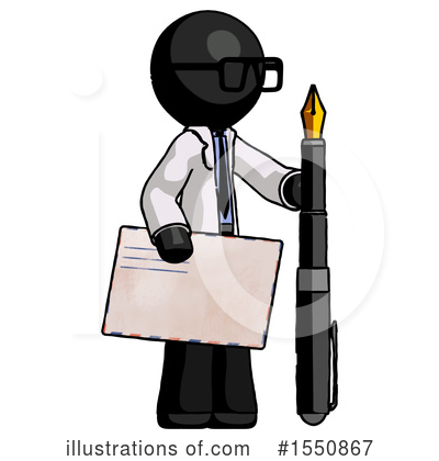 Royalty-Free (RF) Black Design Mascot Clipart Illustration by Leo Blanchette - Stock Sample #1550867