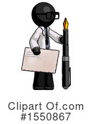 Black Design Mascot Clipart #1550867 by Leo Blanchette