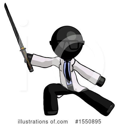 Royalty-Free (RF) Black Design Mascot Clipart Illustration by Leo Blanchette - Stock Sample #1550895